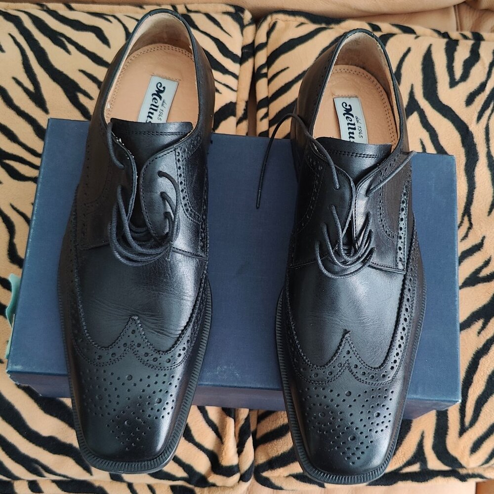 Melluso - Brand New Vintage Lace Up Leather Shoes made in Italy